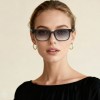 Occhiali da Sole Rettangolari da Donna in Acetato - FE-A111 | Foureyes Collection