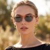 Occhiali da Sole Rettangolari da Donna in Acetato - FE-A114 | Foureyes Collection