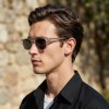 Occhiali da Sole Rettangolari da Uomo in Acetato - FE-A114 | Foureyes Collection