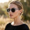 Occhiali da Sole Tondi da Donna in Acetato - FE-A116 | Foureyes Collection