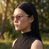 Occhiali da Sole Tondi da Donna in Acetato - FE-A118 | Foureyes Collection