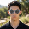 Occhiali da Sole Tondi da Uomo in Acetato - FE-A118 | Foureyes Collection
