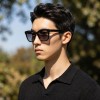 Occhiali da Sole Quadrati Arrotondati da Uomo in Acetato - FE-A121 | Foureyes Collection