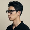 Occhiali Quadrati Arrotondati da Uomo in Acetato - FE-A121 | Foureyes Collection
