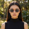 Occhiali da Sole Quadrati Arrotondati da Donna in Acetato - FE-A121 | Foureyes Collection