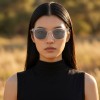 Occhiali da Sole Quadrati Arrotondati da Donna in Acetato - FE-A121 | Foureyes Collection