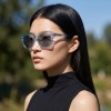 Occhiali da Sole Quadrati Arrotondati da Donna in Acetato - FE-A121 | Foureyes Collection