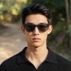 Occhiali da Sole Rettangolari da Uomo in Acetato - FE-A125 | Foureyes Collection
