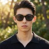Occhiali da Sole Rettangolari da Uomo in Acetato - FE-A126 | Foureyes Collection