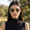 Occhiali da Sole Rettangolari da Donna in Acetato - FE-A126 | Foureyes Collection