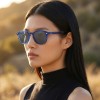 Occhiali da Sole Rettangolari da Donna in Acetato - FE-A129 | Foureyes Collection