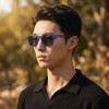 Occhiali da Sole Rettangolari da Uomo in Acetato - FE-A129 | Foureyes Collection