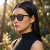 Occhiali da Sole Rettangolari da Donna in Acetato - FE-A129 | Foureyes Collection