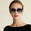 Occhiali da Sole Quadrati Oversize da Donna in Acetato - FE-A143 | Foureyes Collection