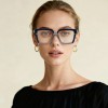 Occhiali Quadrati Oversize da Donna in Acetato - FE-A143 | Foureyes Collection