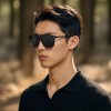 Occhiali da Vista Rettangolari con Clip Neri da Uomo - FE-CA701 | Foureyes Collection