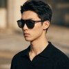 Occhiali da Vista Rettangolari con Clip Neri da Uomo - FE-CA701 | Foureyes Collection