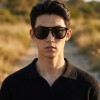 Occhiali da Vista Rettangolari con Clip Neri da Uomo - FE-CA701 | Foureyes Collection