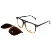 Occhiali da Vista Rettangolari con Clip Tartarugato Sfumato da Donna - FE-CA701 | Foureyes Collection