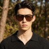 Occhiali da Vista Rettangolari con Clip Neri da Uomo - FE-CA701 | Foureyes Collection