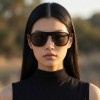Occhiali da Vista Rettangolari con Clip Tartarugati da Donna - FE-CA702 | Foureyes Collection