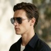 Occhiali da Vista Aviatore con Clip Neri da Uomo - FE-CM501 | Foureyes Collection