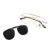 Occhiali da Vista Aviatore con Clip Neri da Uomo - FE-CM501 | Foureyes Collection