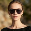 Occhiali da Vista Aviatore con Clip Rossi da Donna - FE-CM501 | Foureyes Collection