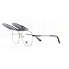 Occhiali da Vista Aviatore con Clip Neri da Uomo - FE-CM501 | Foureyes Collection