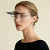 Occhiali da Vista Aviatore con Clip Rossi da Donna - FE-CM501 | Foureyes Collection