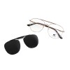Occhiali da Vista Aviatore con Clip Neri da Uomo - FE-CM501 | Foureyes Collection