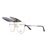 Occhiali da Vista Aviatore con Clip Neri da Uomo - FE-CM501 | Foureyes Collection