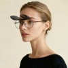 Occhiali da Vista Aviatore con Clip Rossi da Donna - FE-CM501 | Foureyes Collection