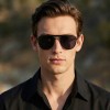 Occhiali da Vista Aviatore con Clip Neri da Uomo - FE-CM501 | Foureyes Collection