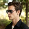 Occhiali da Vista Aviatore con Clip Neri da Uomo - FE-CM501 | Foureyes Collection
