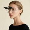 Occhiali da Vista Rettangolari con Clip Oro da Donna - FE-CM502 | Foureyes Collection