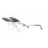 Occhiali da Vista Rettangolari con Clip Oro da Donna - FE-CM502 | Foureyes Collection