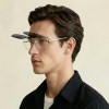 Occhiali da Vista Rettangolari con Clip Neri da Uomo - FE-CM502 | Foureyes Collection