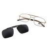 Occhiali da Vista Rettangolari con Clip Oro da Donna - FE-CM502 | Foureyes Collection