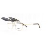 Occhiali da Vista Rettangolari con Clip Oro da Donna - FE-CM502 | Foureyes Collection