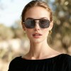 Occhiali da Vista Rettangolari con Clip Oro da Donna - FE-CM502 | Foureyes Collection
