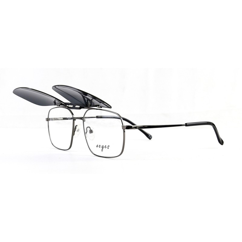 Occhiali da Vista Rettangolari con Clip Oro da Donna - FE-CM502 | Foureyes Collection