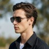 Occhiali da Vista Rettangolari con Clip Neri da Uomo - FE-CM502 | Foureyes Collection