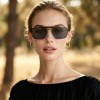 Occhiali da Vista Rettangolari con Clip Oro da Donna - FE-CM502 | Foureyes Collection