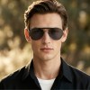 Occhiali da Vista Aviatore con Clip Neri da Uomo - FE-CM503 | Foureyes Collection