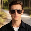 Occhiali da Vista Aviatore con Clip Neri da Uomo - FE-CM503 | Foureyes Collection