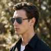 Occhiali da Vista Aviatore con Clip Neri da Uomo - FE-CM503 | Foureyes Collection
