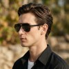 Occhiali da Vista Aviatore con Clip Neri da Uomo - FE-CM503 | Foureyes Collection
