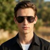 Occhiali da Vista Aviatore con Clip Neri da Uomo - FE-CM503 | Foureyes Collection