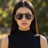 Occhiali da Vista Aviatore con Clip Oro da Donna - FE-CM504 | Foureyes Collection
